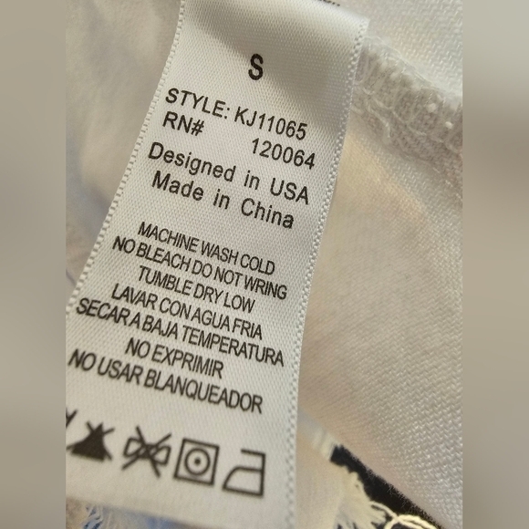 Mono B white distressed cropped jean jacket small - Picture 5 of 5